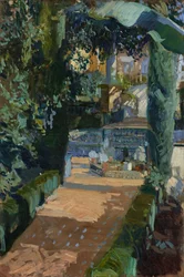 Hof van de Dansen, Alcázar, Sevilla, 1910